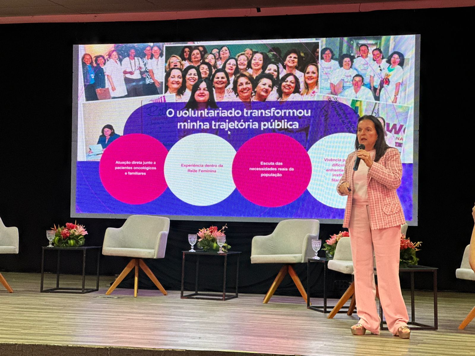 Fátima Canuto destaca papel do Legislativo no fortalecimento do voluntariado em palestra no workshop nacional da Rede Feminina