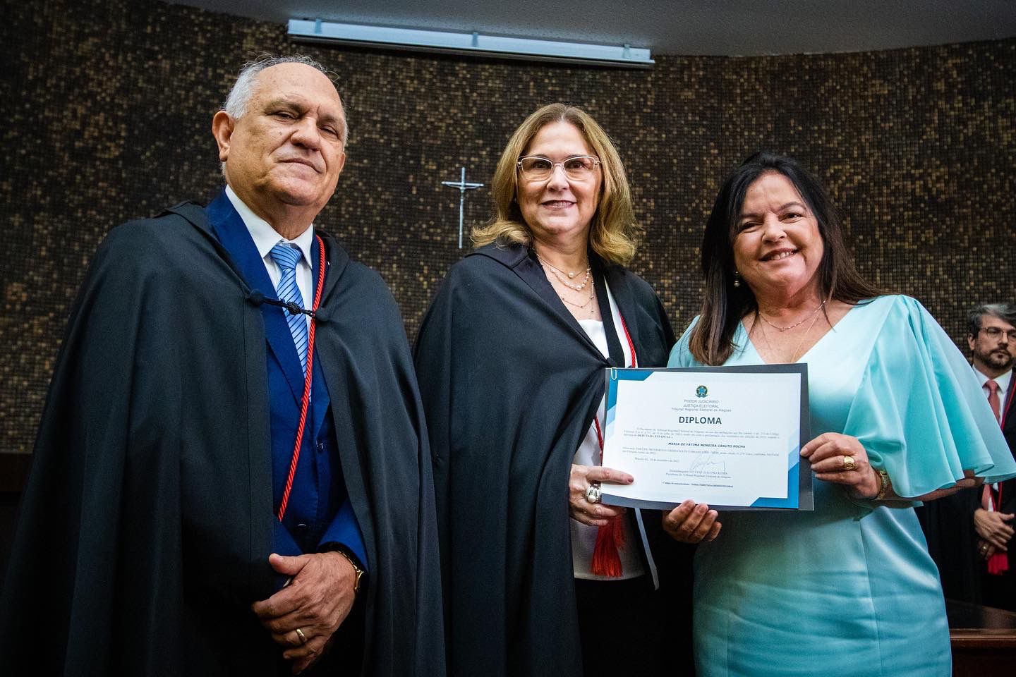 Fátima Canuto recebe diploma eleitoral em solenidade do TRE-AL 