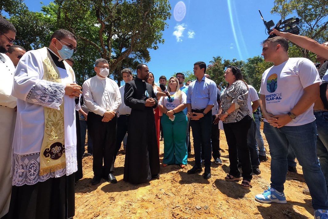 Fátima Canuto prestigia apresentação das obras do Maior Cristo do Mundo, em Pilar 